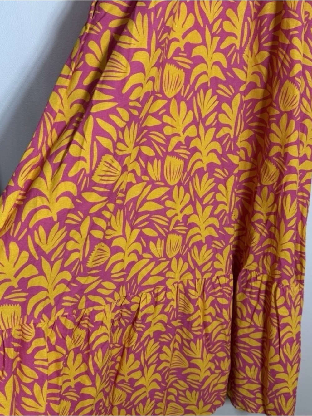Palms Away Maxi Dress Size S Orange Pink - Picture 3 of 7